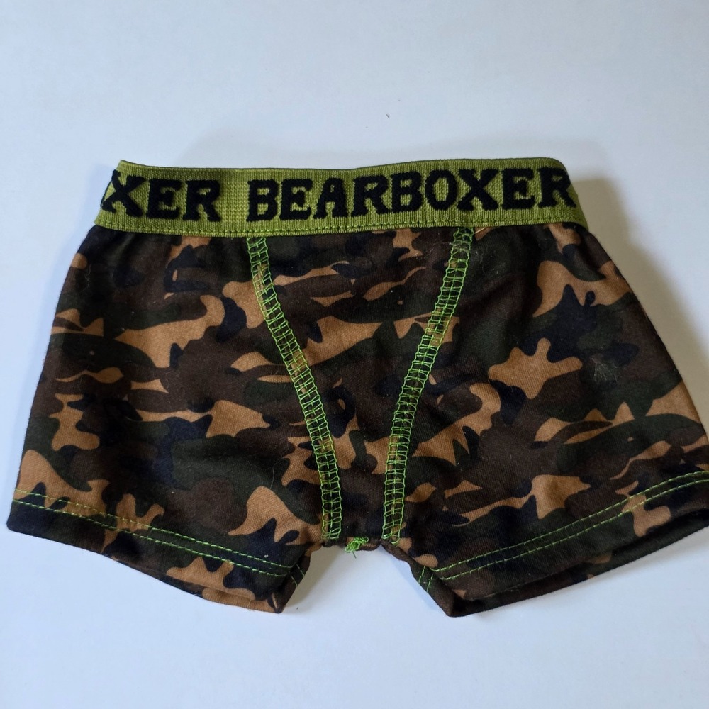 Build-A-Bear Bearboxer Camouflage Camo Boxer Briefs Plush Clothing 028707 2025